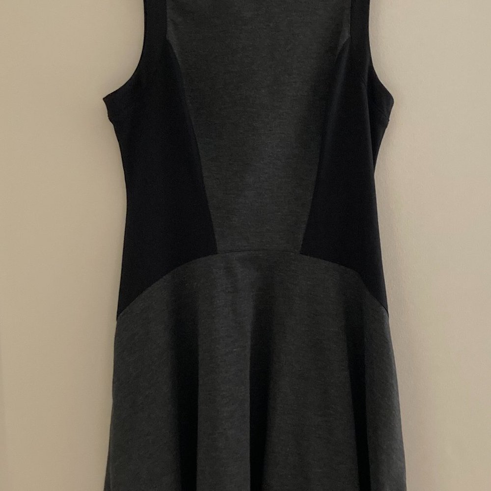 Black and Grey Swing Dress